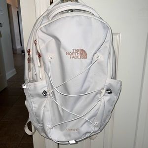 The North Face Jester Packpack White and Rose Gold